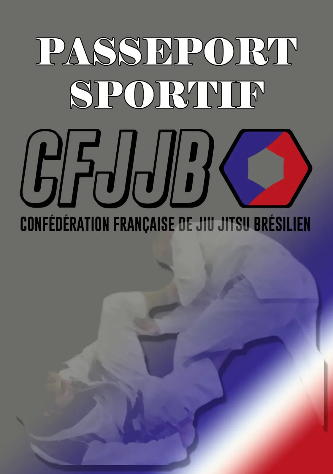 Couverture du passeport sportif de la Confédération française de jiu-jitsu brésilien
